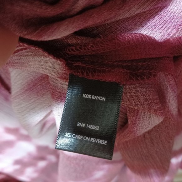 Torrid Wine Red Tie Dye Long Sleeve Lightweight Kimono Cover Top Plus Size - Picture 5 of 8